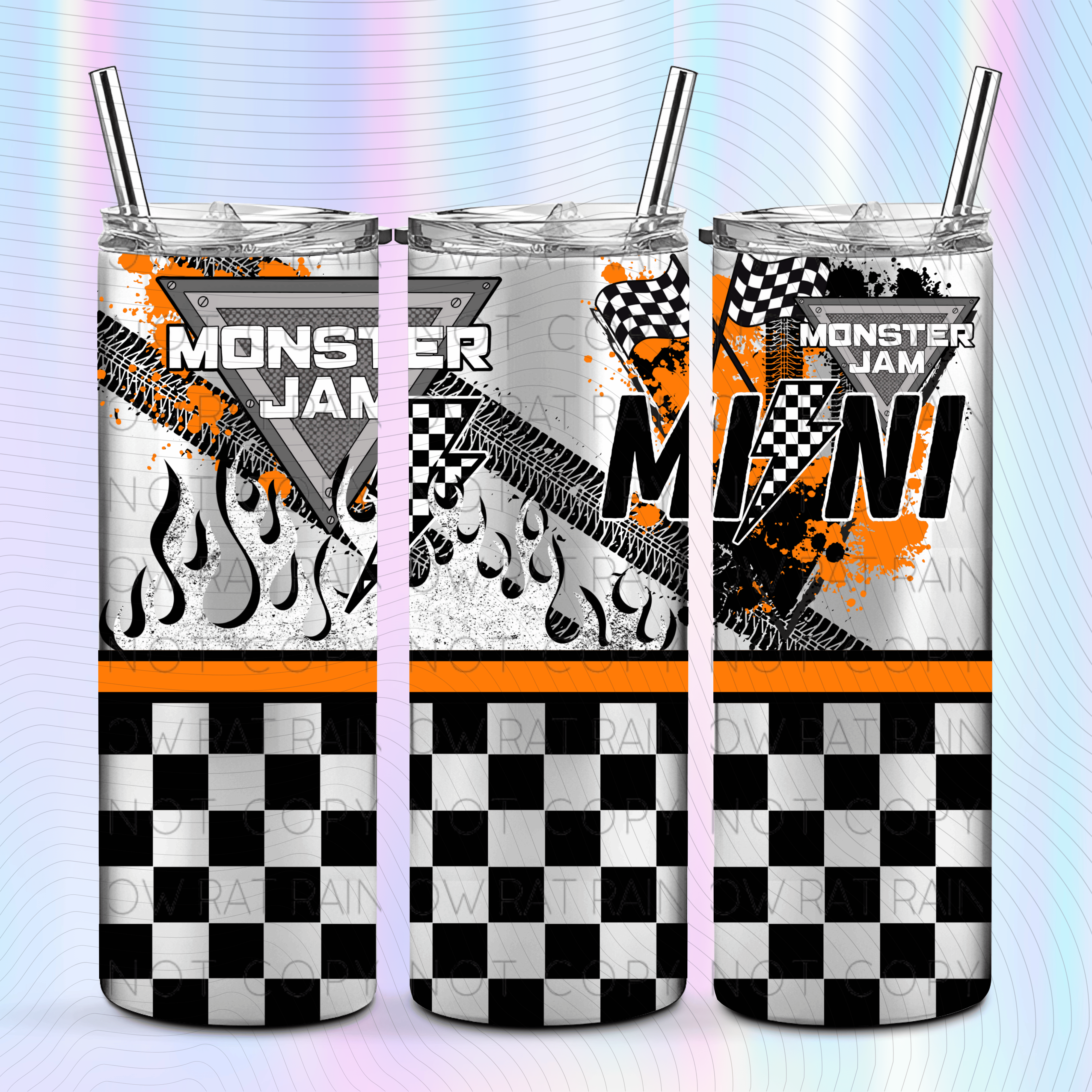 MJ Mini- 20oz Tumbler Wrap Singles – Glam’er Tough | Rainbow Rat Designs