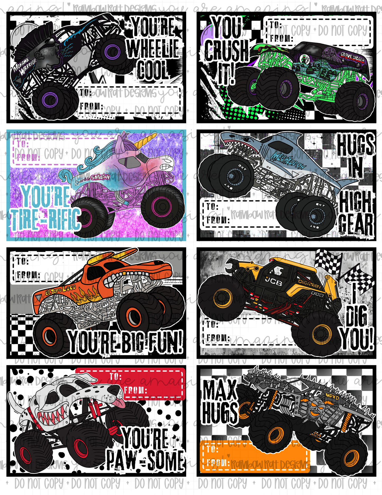 M.Truck- Printable Valentines