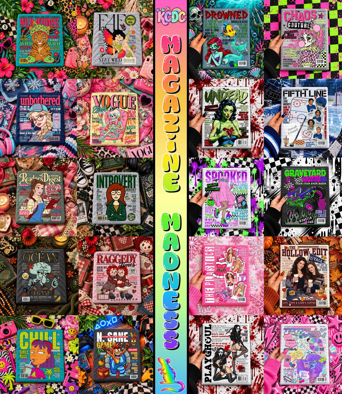 Magazine Madnes Collab- KCDC | Rainbow Rat Designs