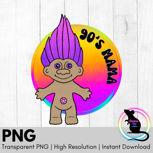 90's Mama- PNG