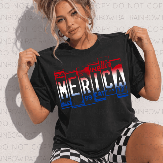 ❤️🤍💙Mix Grunge Plate Font- PNG Singles