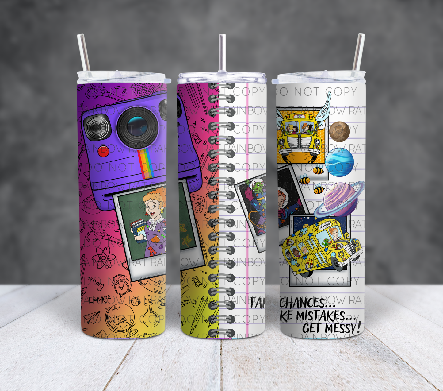Polaroid Flashback- 20oz Tumbler Wrap Singles