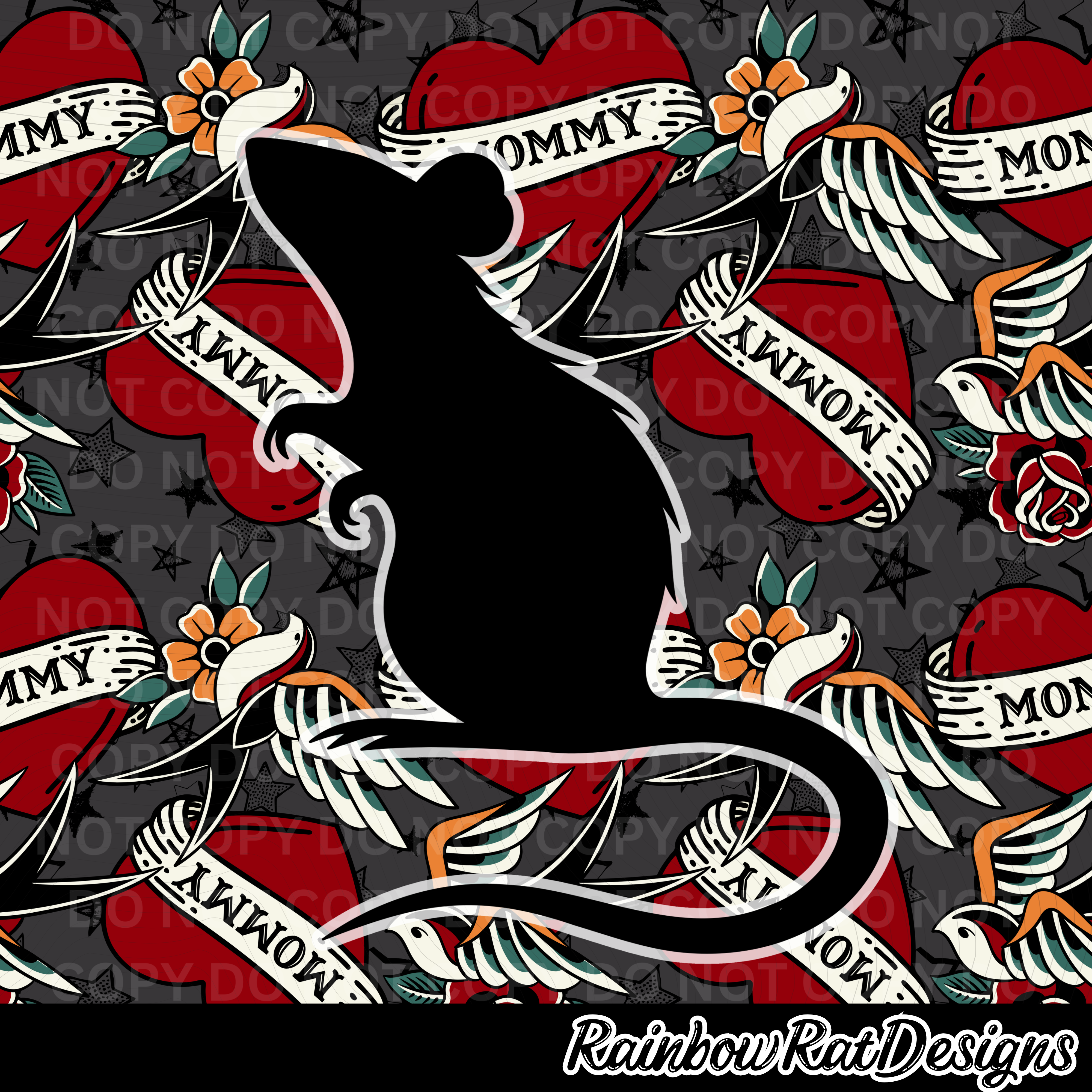 Mommy- Seamless Design – Glam’er Tough | Rainbow Rat Designs