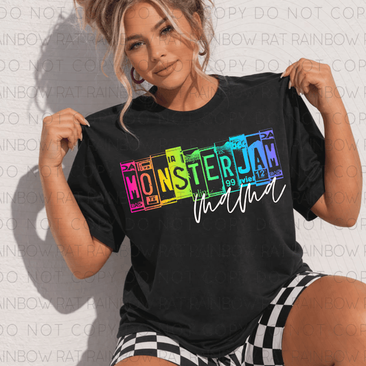 MJ Things Grunge Plate Font- PNG Singles