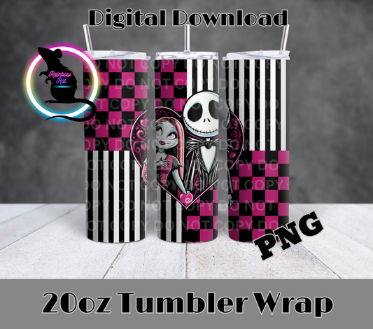 Jack & Sally- 20oz Tumbler Wrap