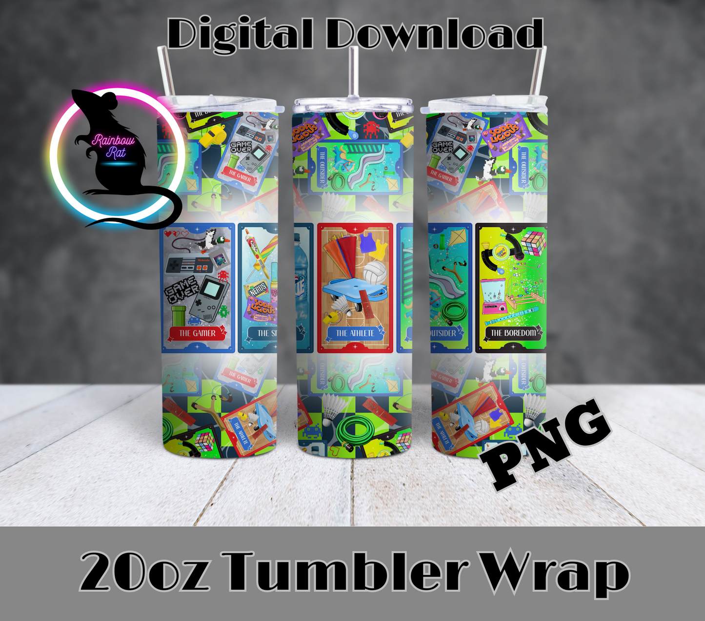 Nostalgia X Tarot- 20oz Tumbler Wraps