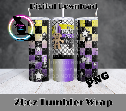 Pride Troll- 20oz Tumbler Wrap