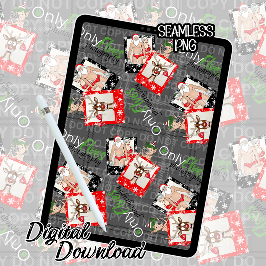Naughty Christmas- Seamless Design