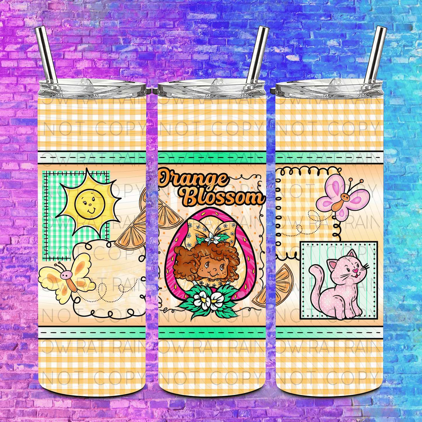 Pastel Patchwork- 20oz Tumbler Wrap Singles