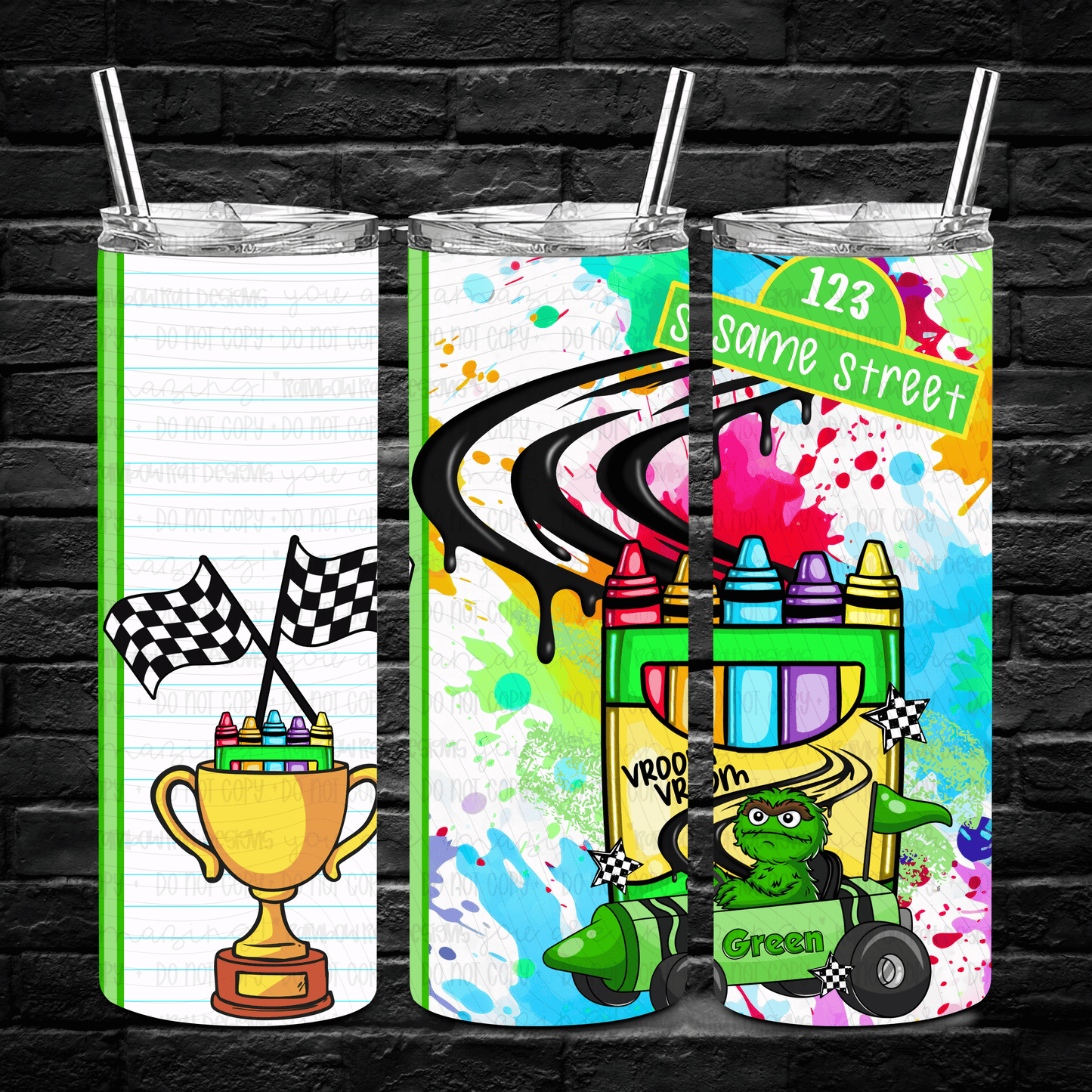 Lil Street Racers- 20oz Tumbler Wrap Singles