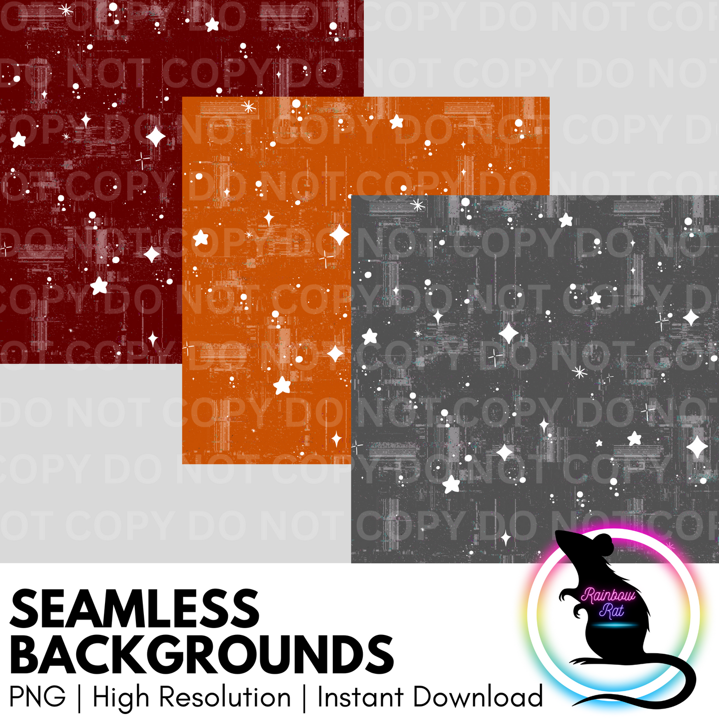 Autumn Stars- Seamless Background (3 pack)