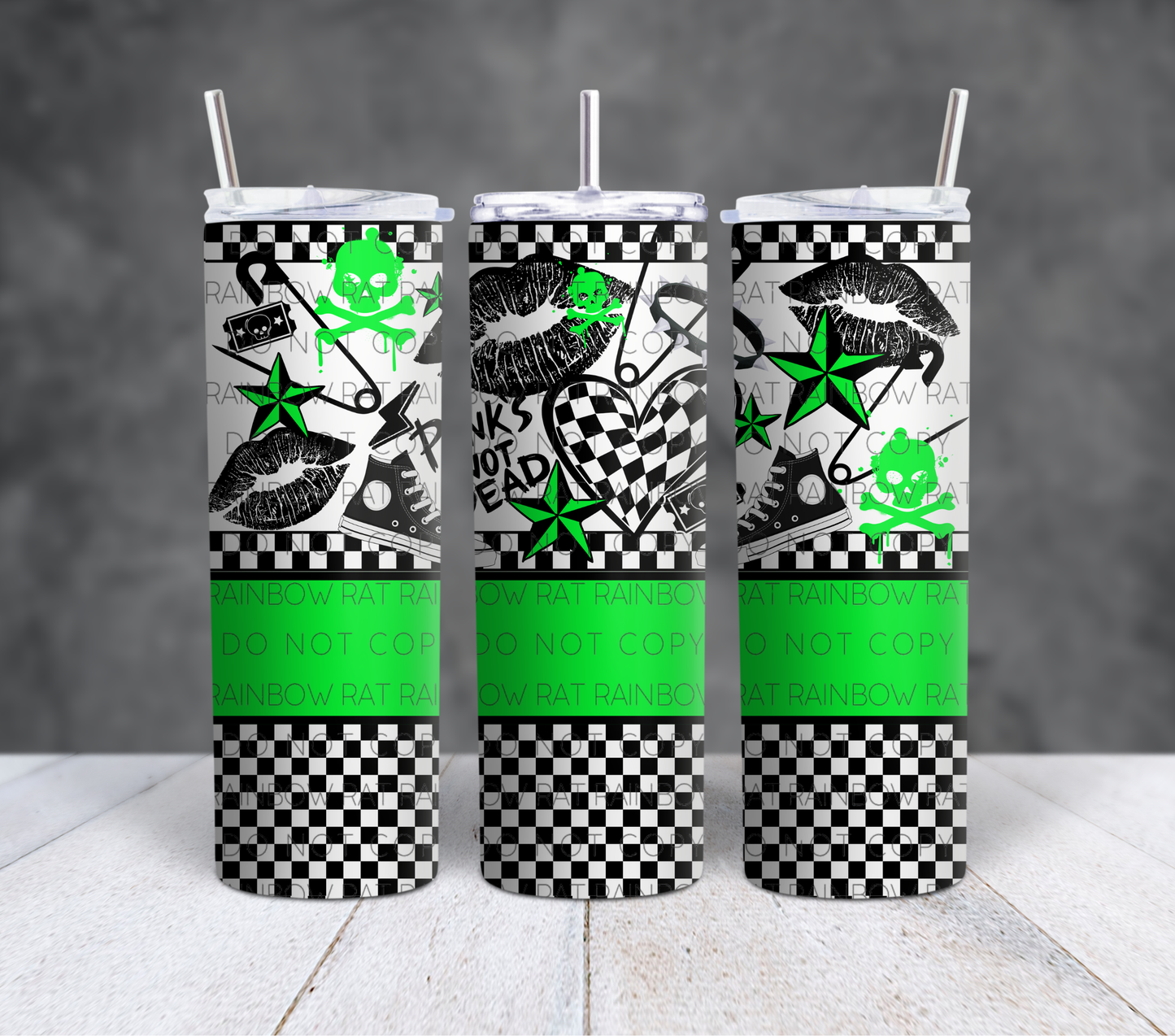 Punks Not Dead- 20oz Tumbler Wrap Singles
