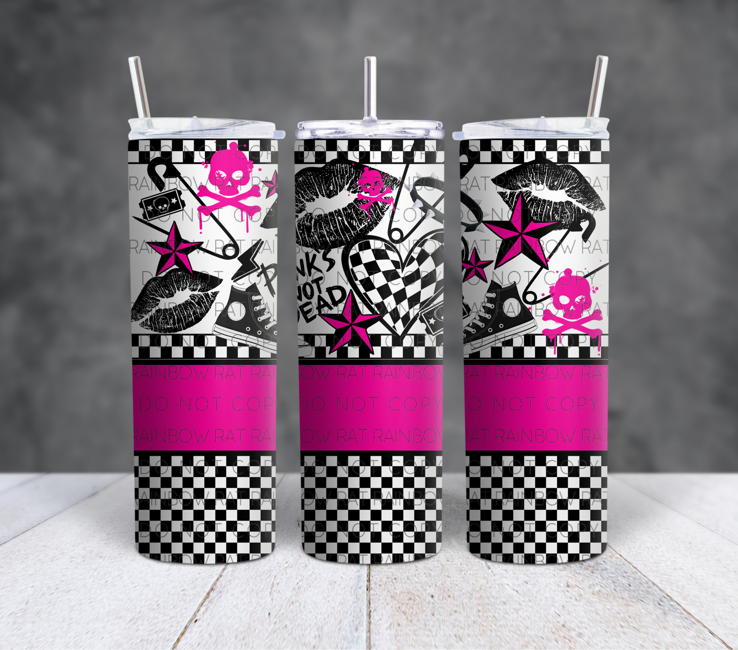 Punks Not Dead- 20oz Tumbler Wrap Singles