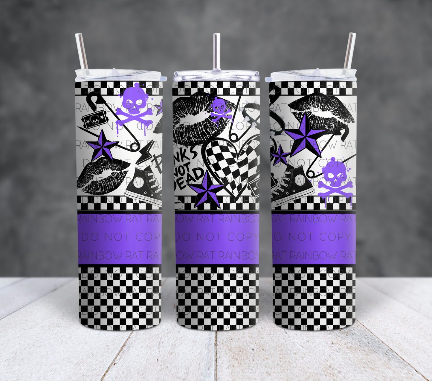 Punks Not Dead- 20oz Tumbler Wrap Singles