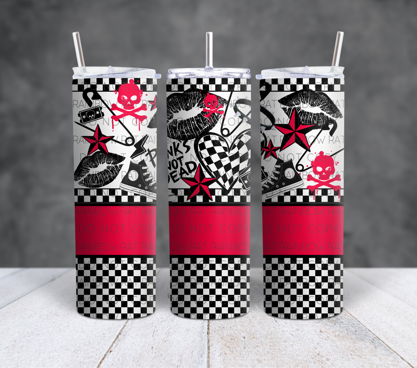 Punks Not Dead- 20oz Tumbler Wrap Singles