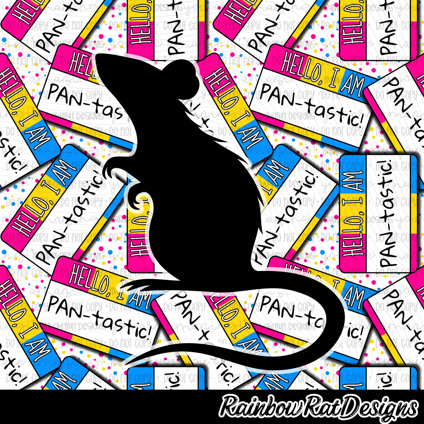 Hello, I am Name Tags- Seamless Singles
