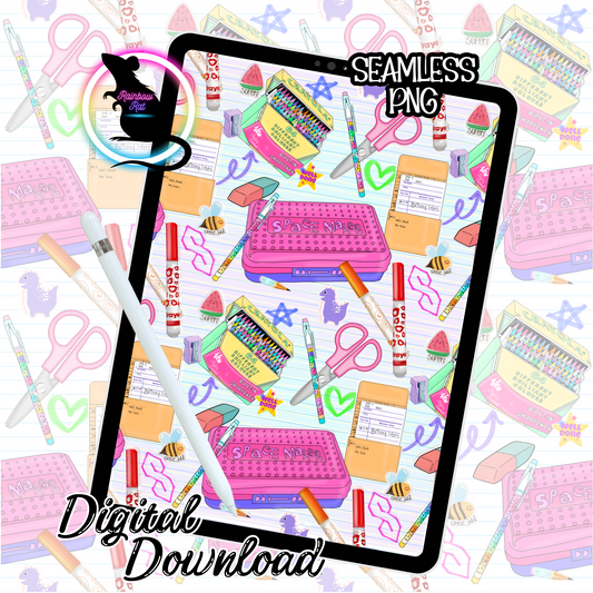 90's Back to School- Seamless Design