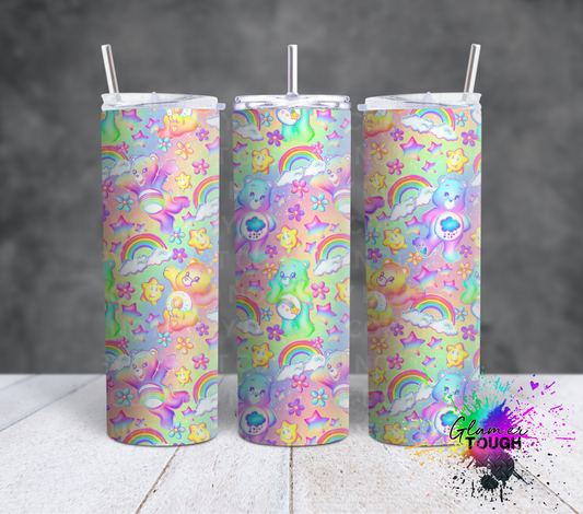 Rainbow Caring Bears- 20oz Tumbler