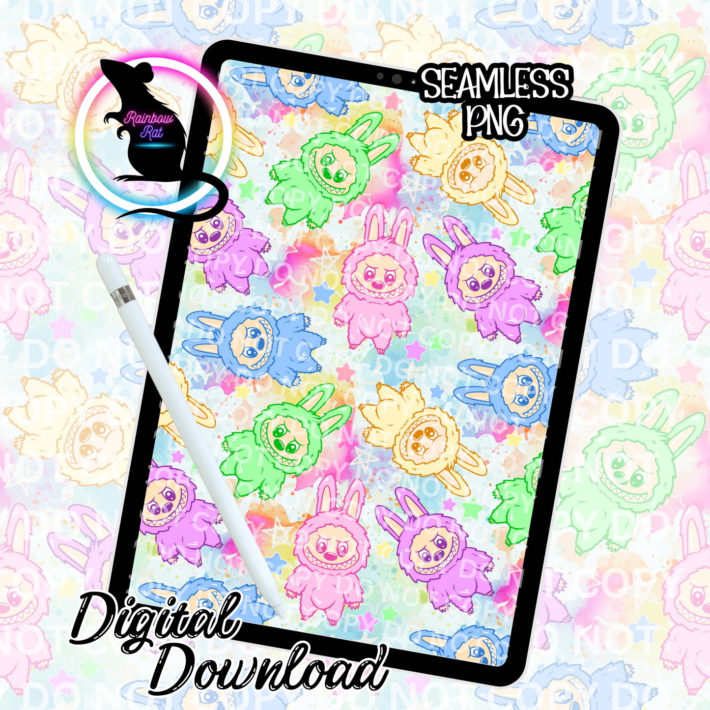 Pastel Boo Boo- Seamless Design