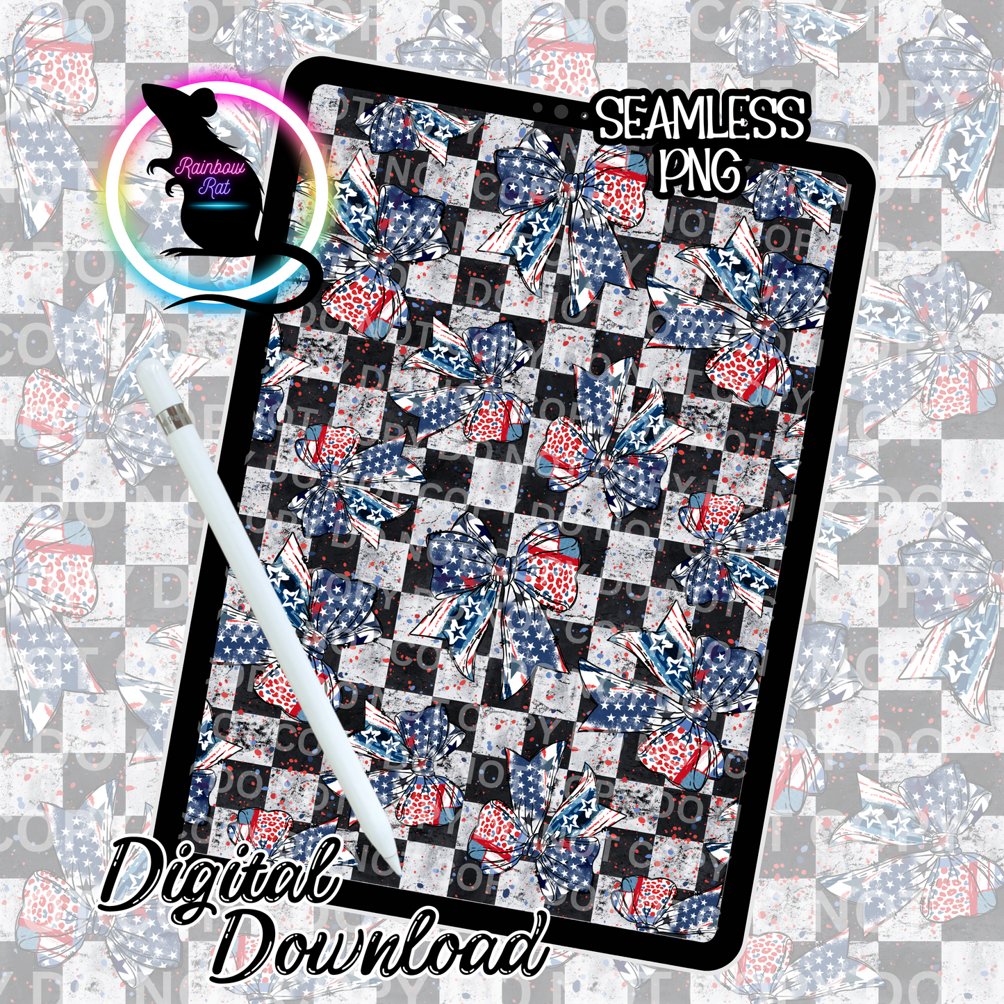 USA Coquette- Seamless Design