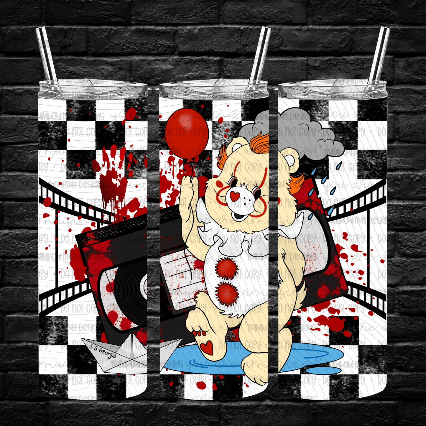 Beary Spooky- 20oz Tumbler Wrap Singles