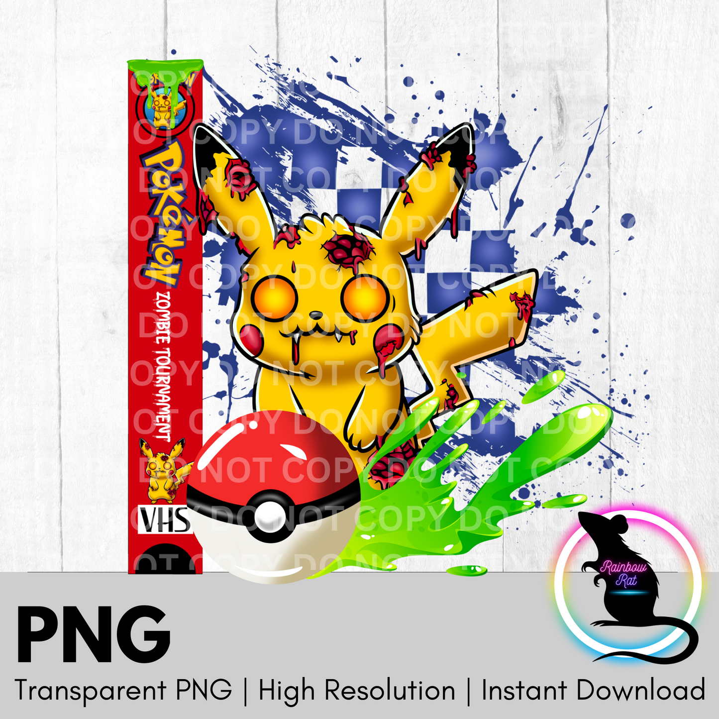 Zombie VHS- PNG Singles