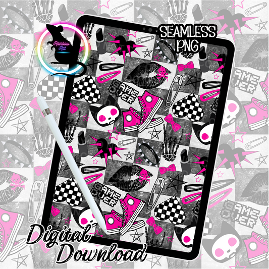 Emo Punk- Seamless Design