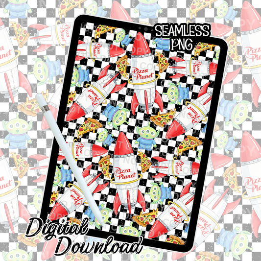 Pizza Planet- Seamless Design