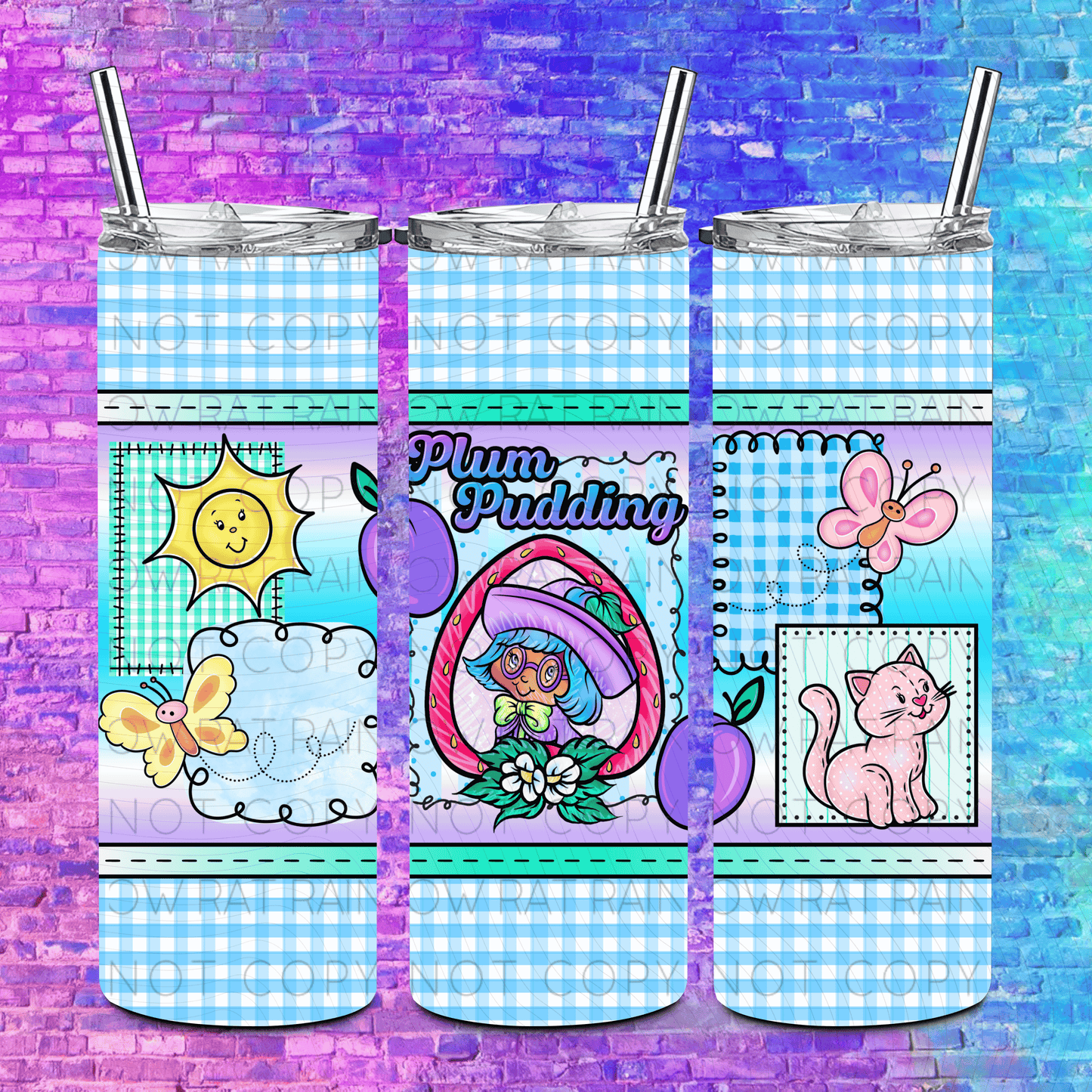Pastel Patchwork- 20oz Tumbler Wrap Singles