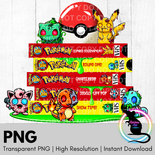 Zombie VHS- PNG Singles