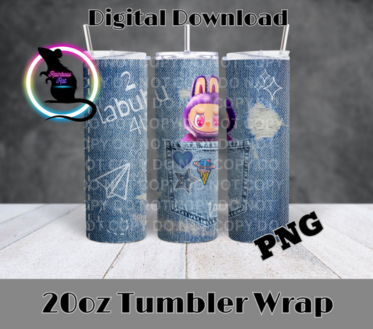 BooBoo Pocket Pals- 20oz Tumbler Wrap Singles