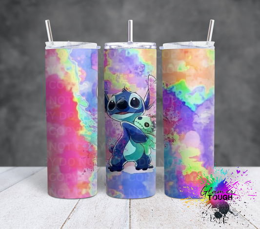 Watercolor Tie Dye 626- 20oz Tumbler