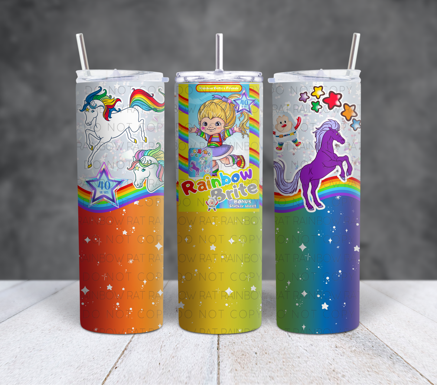 Rainbow Friends- 20oz Tumbler Wrap Singles