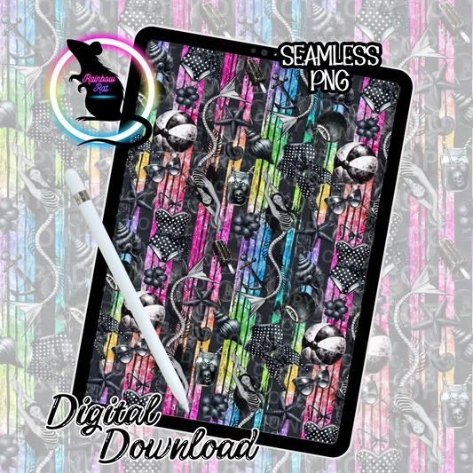 Goth Girl Summer- Seamless Design