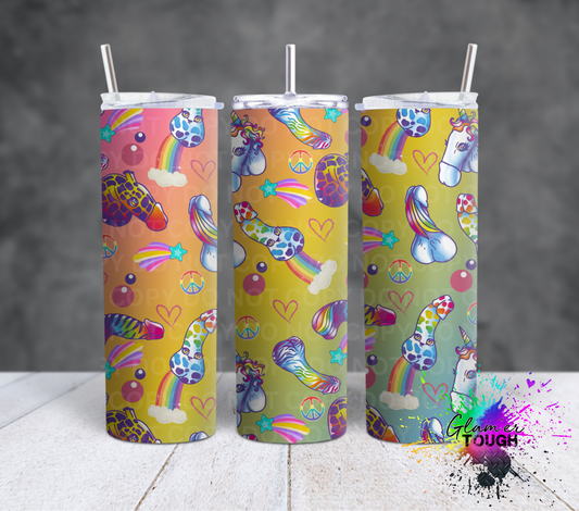 Rainbow LF Dicks- 20oz Tumbler