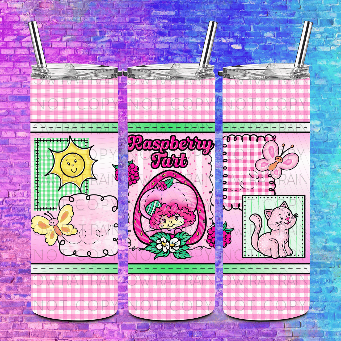 Pastel Patchwork- 20oz Tumbler Wrap Singles
