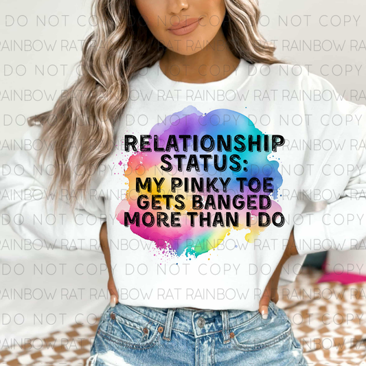 Relationship Status: Pinky Toe- PNG Single