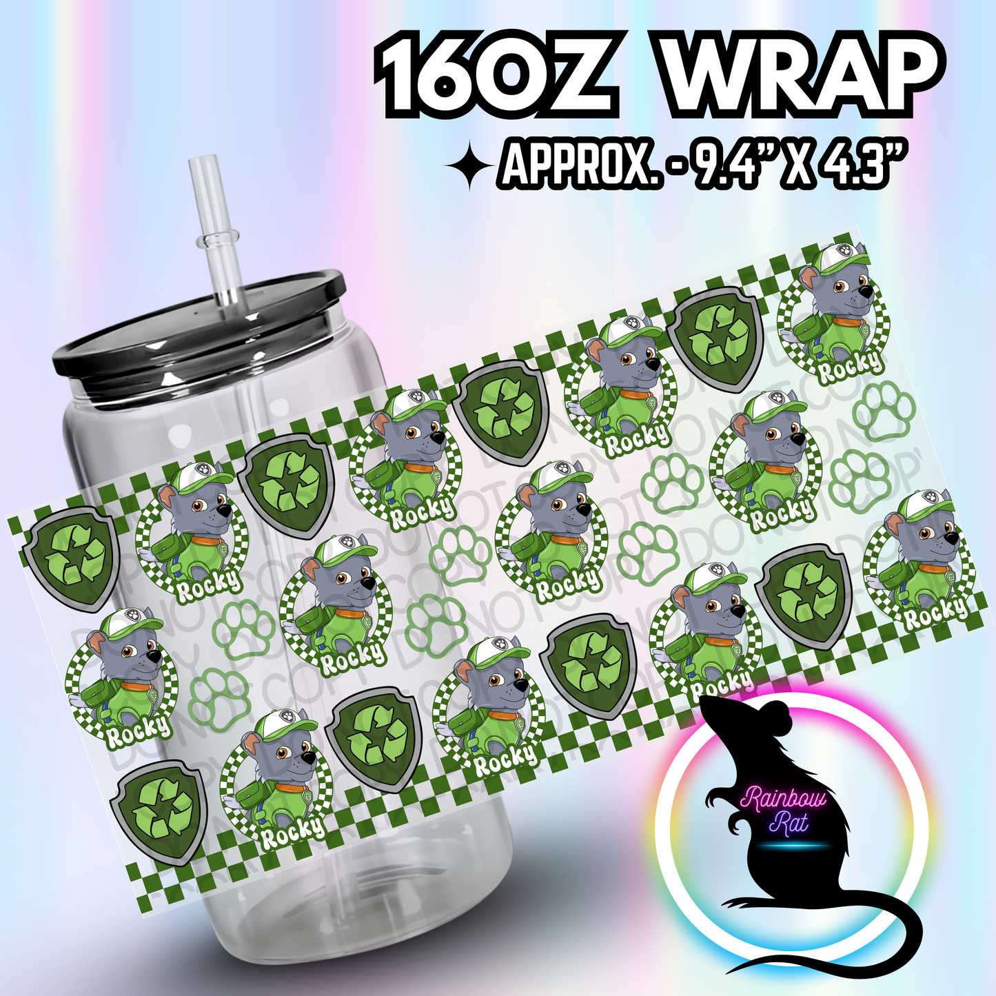 Patrol Dogs Tiled-Libby Wrap Singles