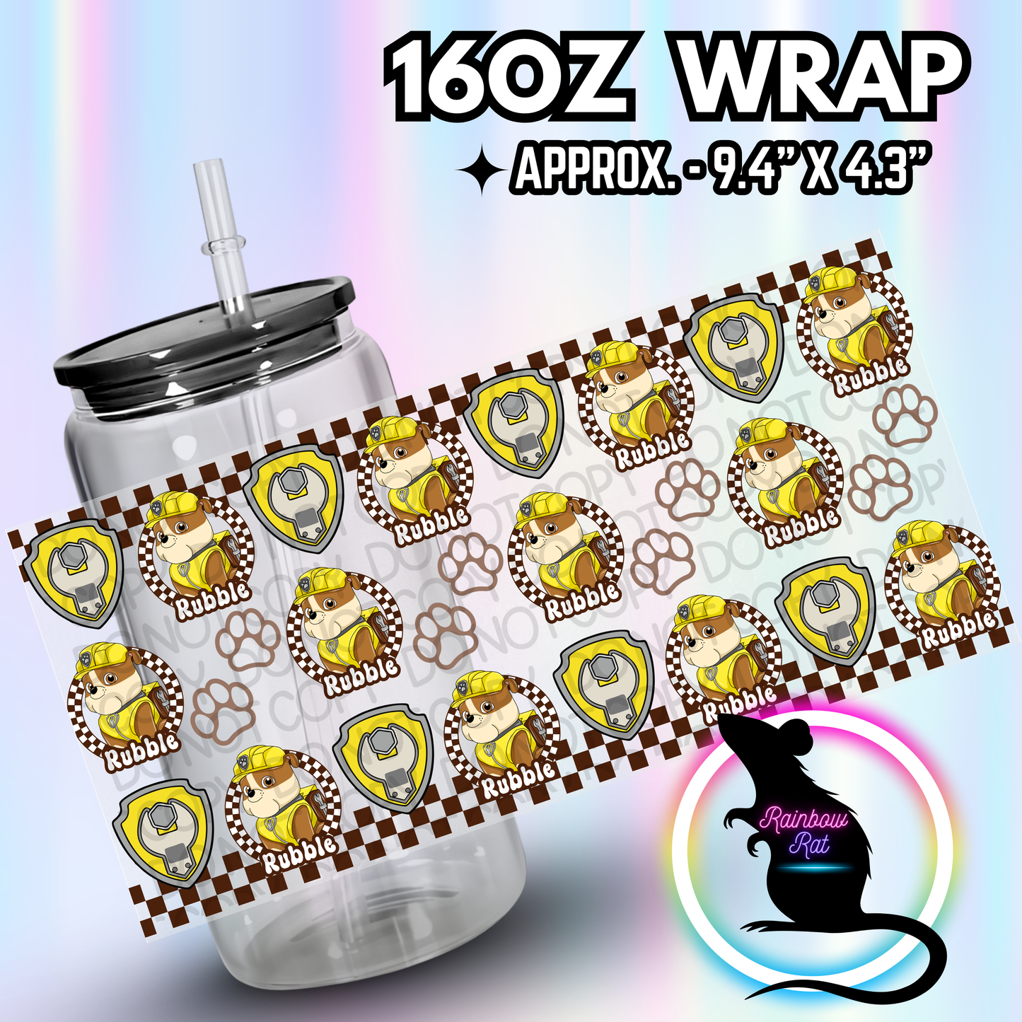 Patrol Dogs Tiled-Libby Wrap Singles