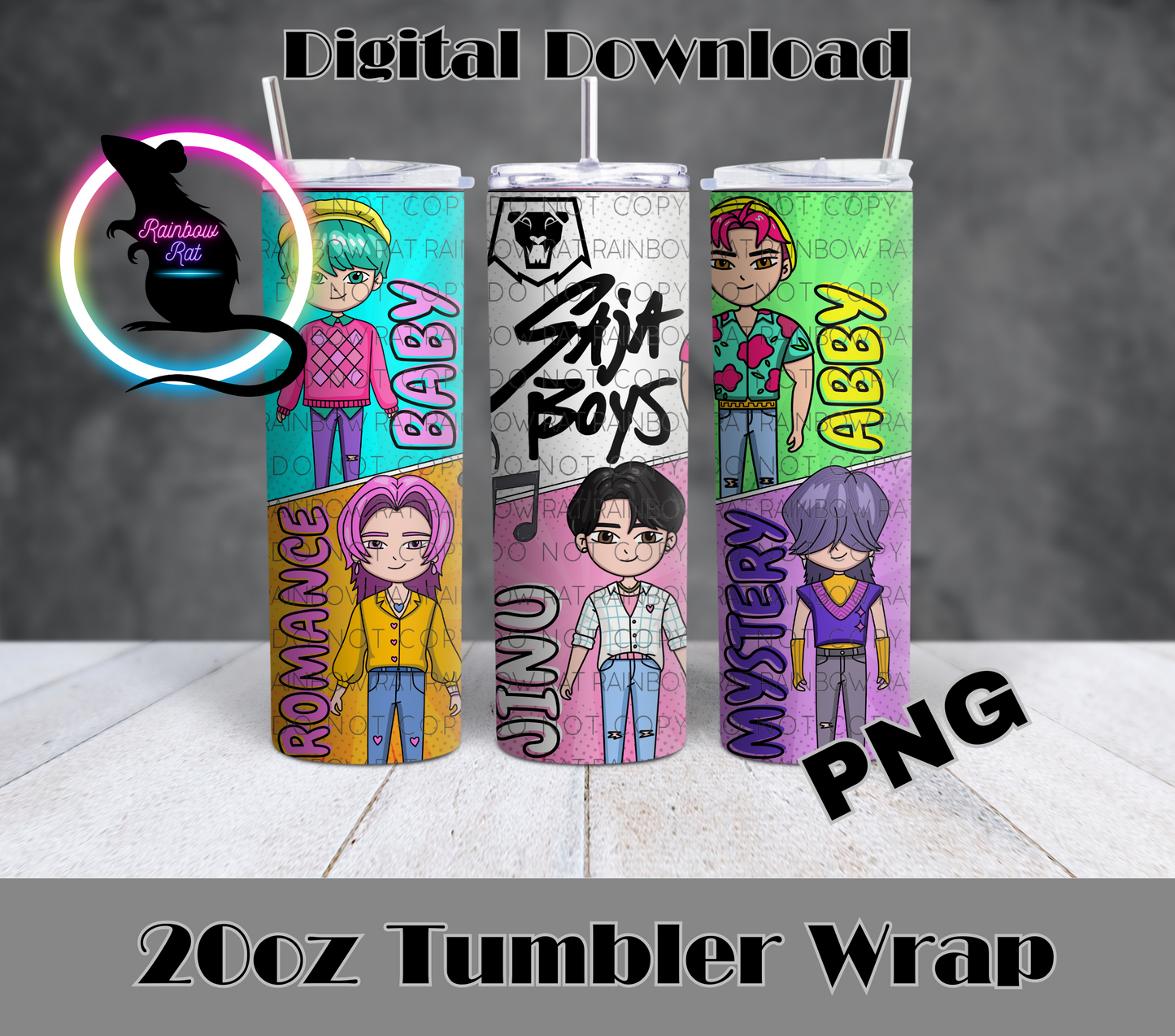 KPDH- 20oz Tumbler Wrap Singles