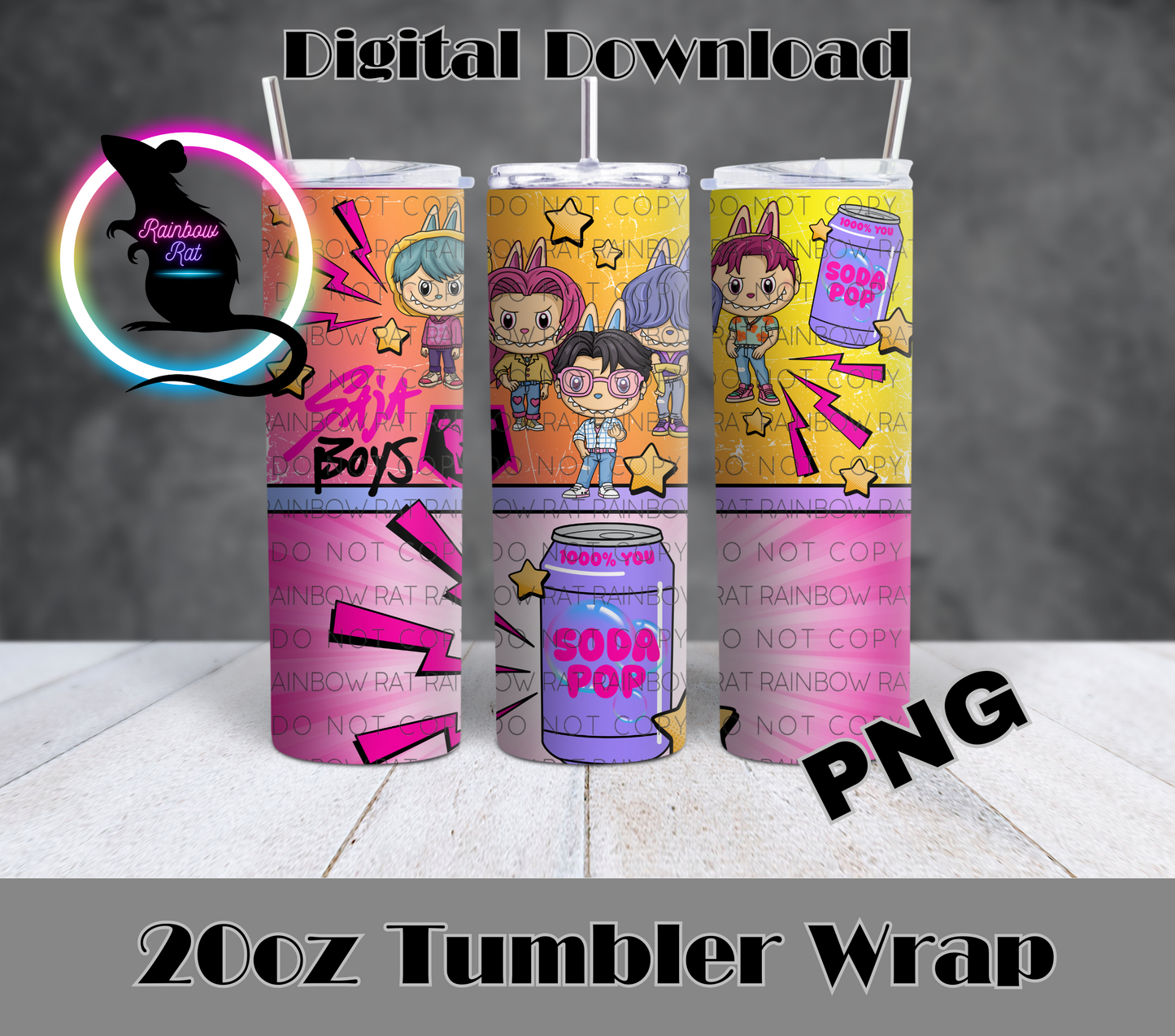 KPDH- 20oz Tumbler Wrap Singles