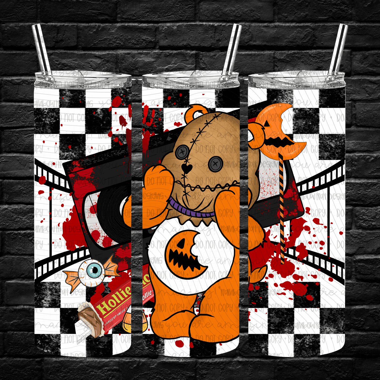 Beary Spooky- 20oz Tumbler Wrap Singles