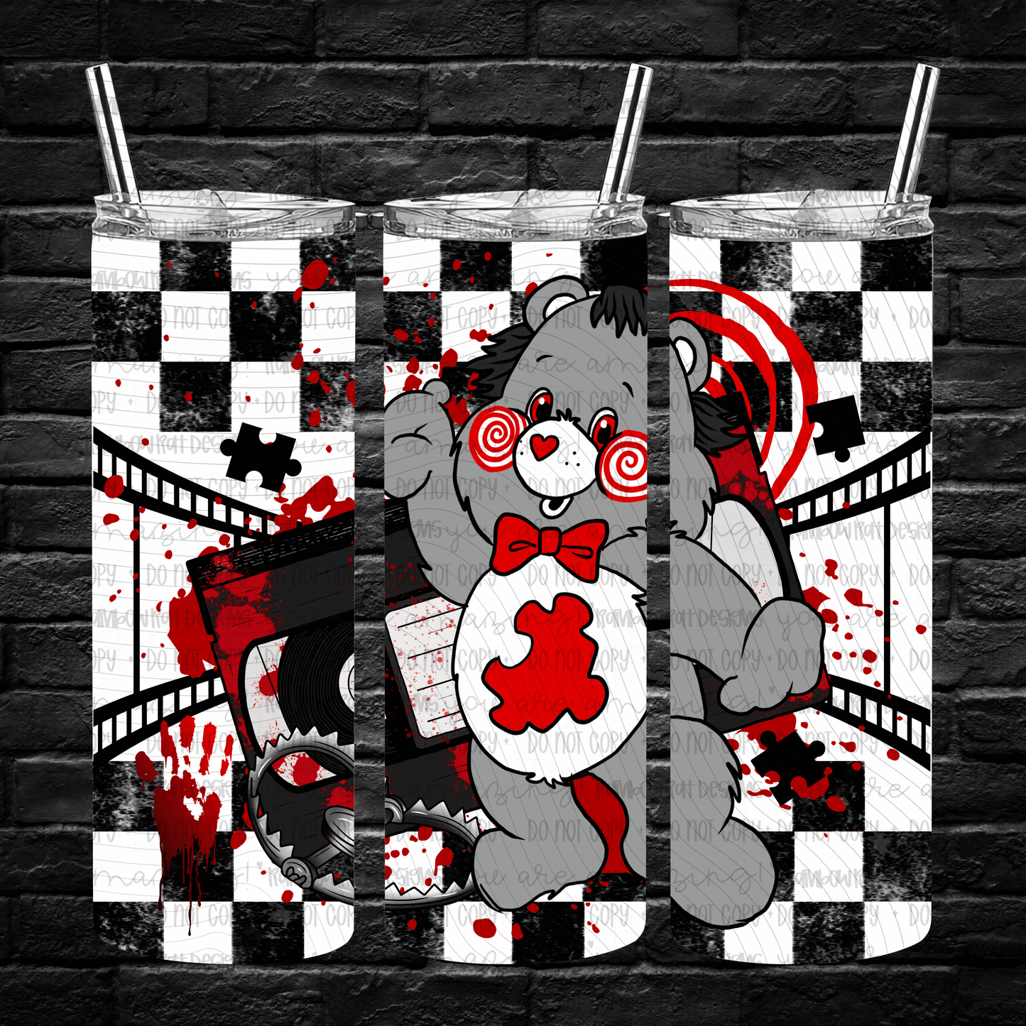 Beary Spooky- 20oz Tumbler Wrap Singles