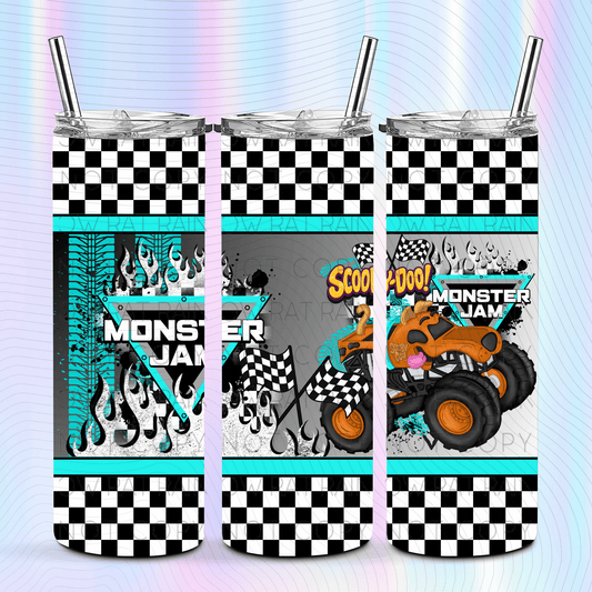 Flaming M.Trucks- 20oz Tumbler Wrap Singles
