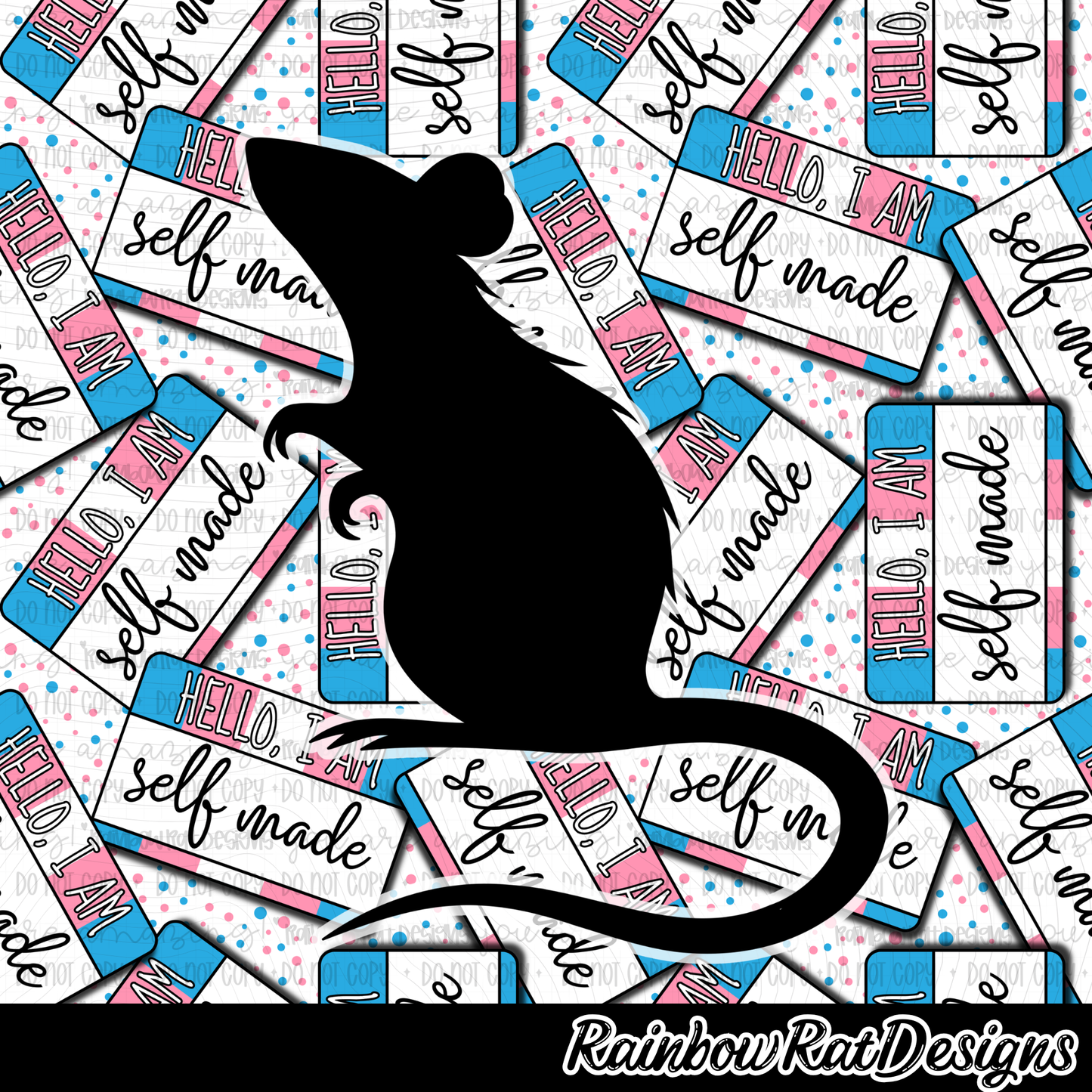 Hello, I am Name Tags- Seamless Singles