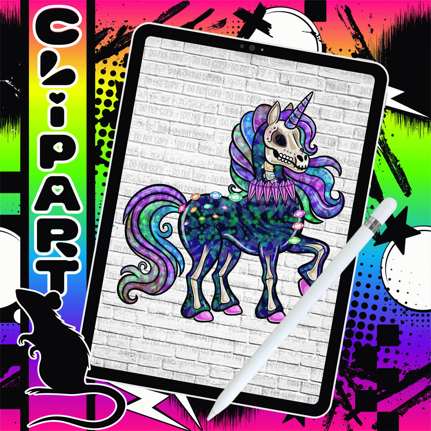 Skullicorn CLIPART