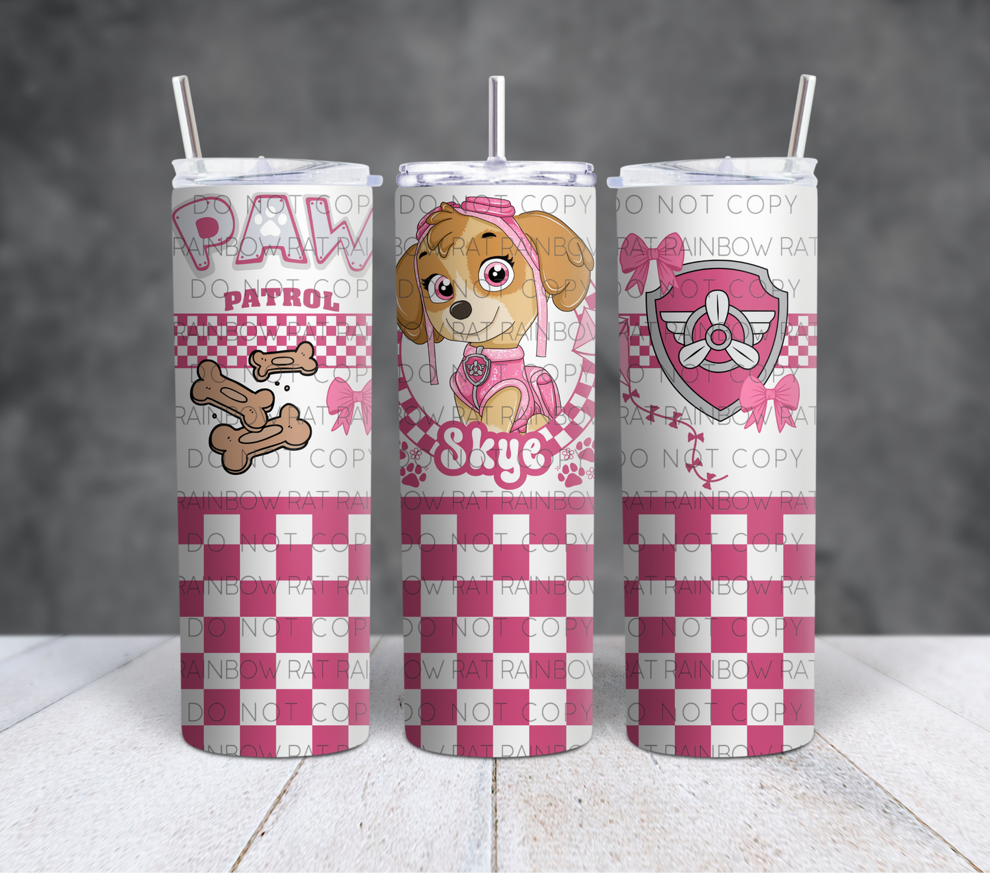 Patrol Dogs- 20oz Transparent Tumbler Wrap Singles