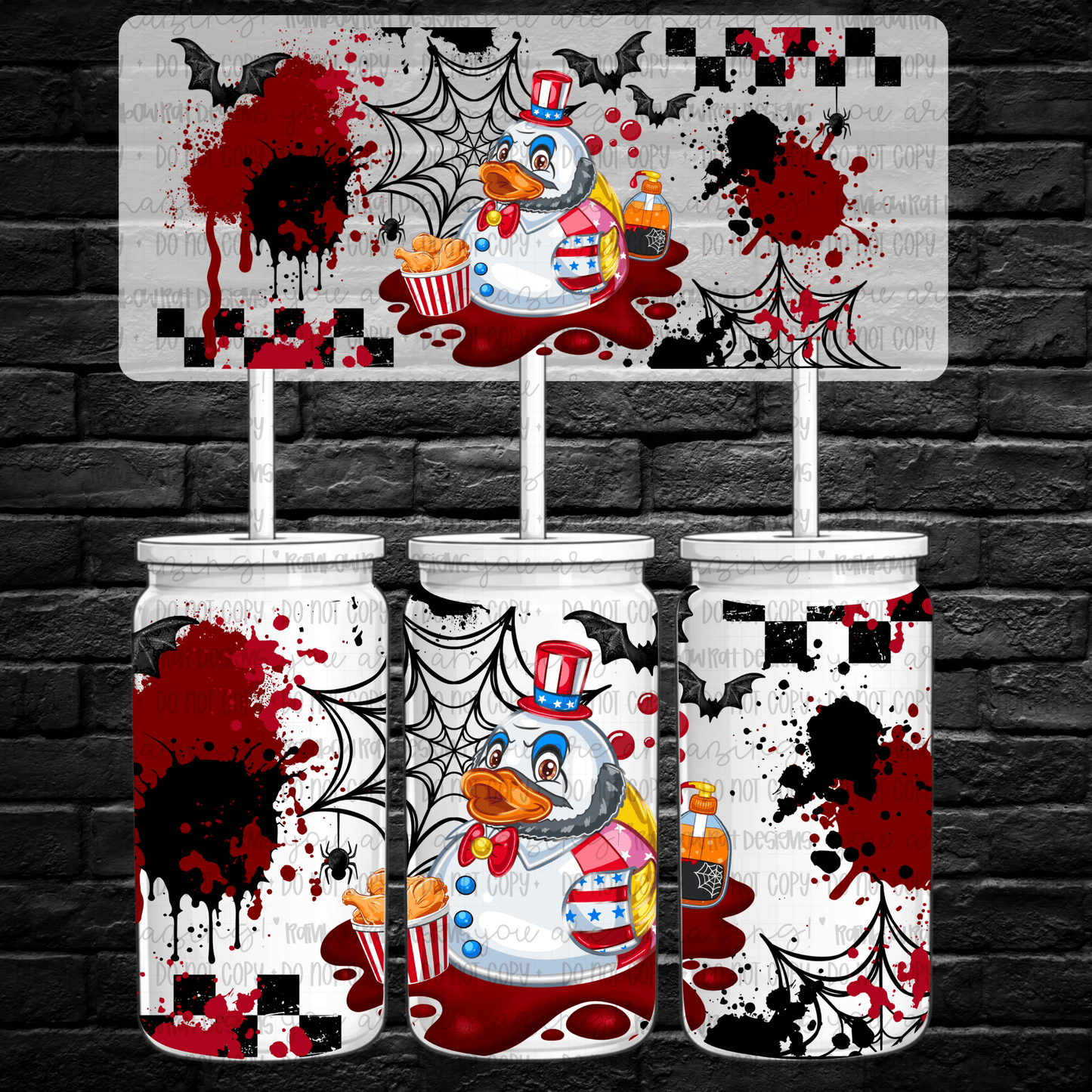 Horror Duckies- Libby Wrap Singles