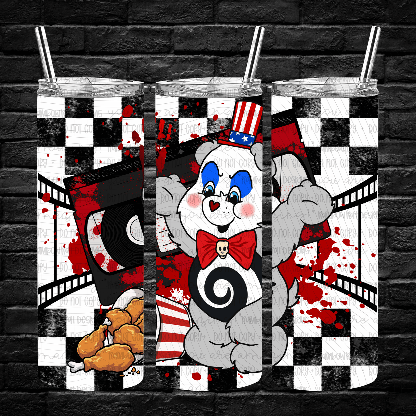 Beary Spooky- 20oz Tumbler Wrap Singles