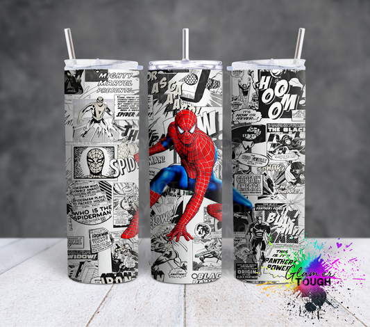 Spider Guy Comic Strip- 20oz Tumbler